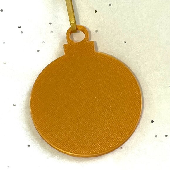 Initial P Rhinestone Blue Christmas Ornament-New! - Picture 3 of 3